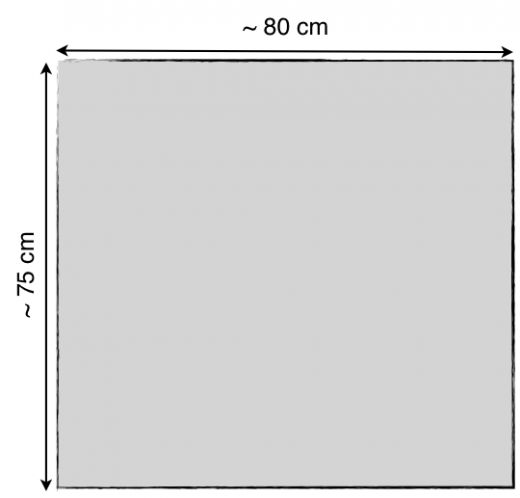 Akustikstoff Standard 80 x 75 cm